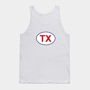 Texas State Sticker Tank Top